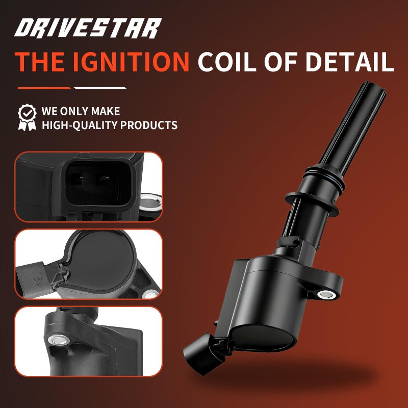 DRIVESTAR Ignition Coil for Ford F150 E150,for Lincoln Town Car,for Mercury 4.6L 5.4L V8 Replacement with DG508 C1454 C1417 FD503 C1417 DG473 DG481 DG491 - Image 3